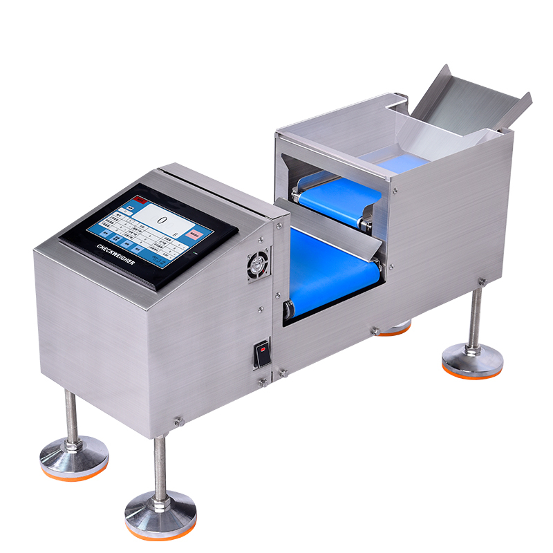 Two Segment Check Weigher Machine Belt Conveyor Sorting High Speed High Accuracy for Small Packaging Made in China
