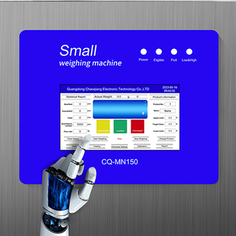 Colour touchscreen HMI with status lights on CQ-MN150