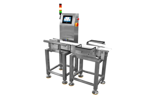 High-Speed Checkweigher with Swing Arm Rejection for Food & Pharma