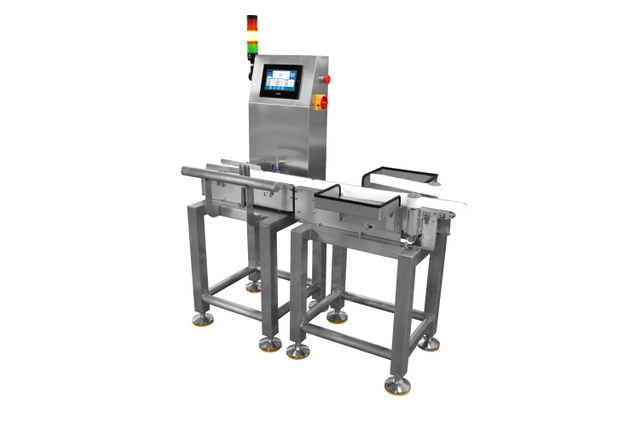 High-Speed Checkweigher with Swing Arm Rejection for Food & Pharma